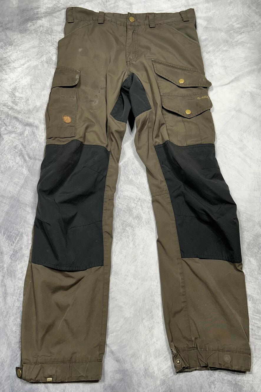 Fjallraven Vidda Pro Pants Mens 29x32 Green G-1000 Cargo Hiking Trekking